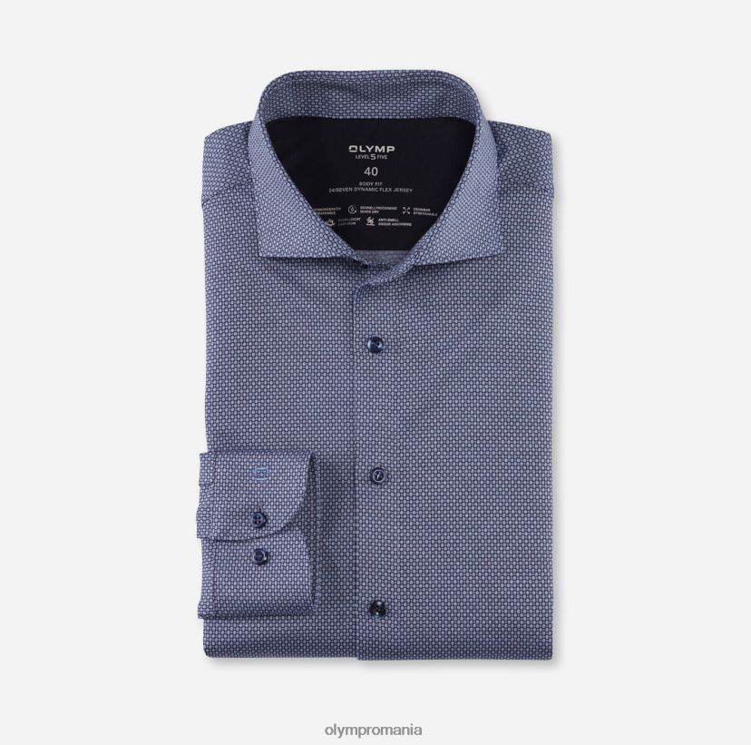 nivel cinci 24/7 body fit, cămașă business, kent, bleu OLYMP îmbrăcăminte 4Z8LB6756