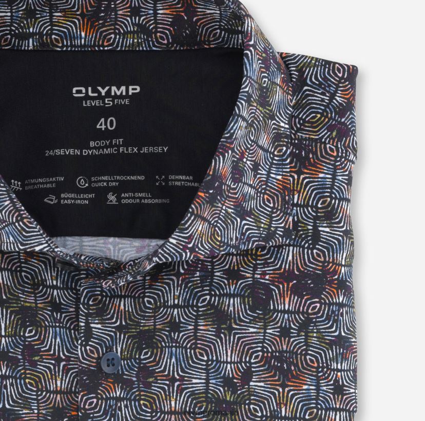 nivel cinci 24/7 body fit, cămașă business, kent, granat OLYMP îmbrăcăminte 4Z8LB6820