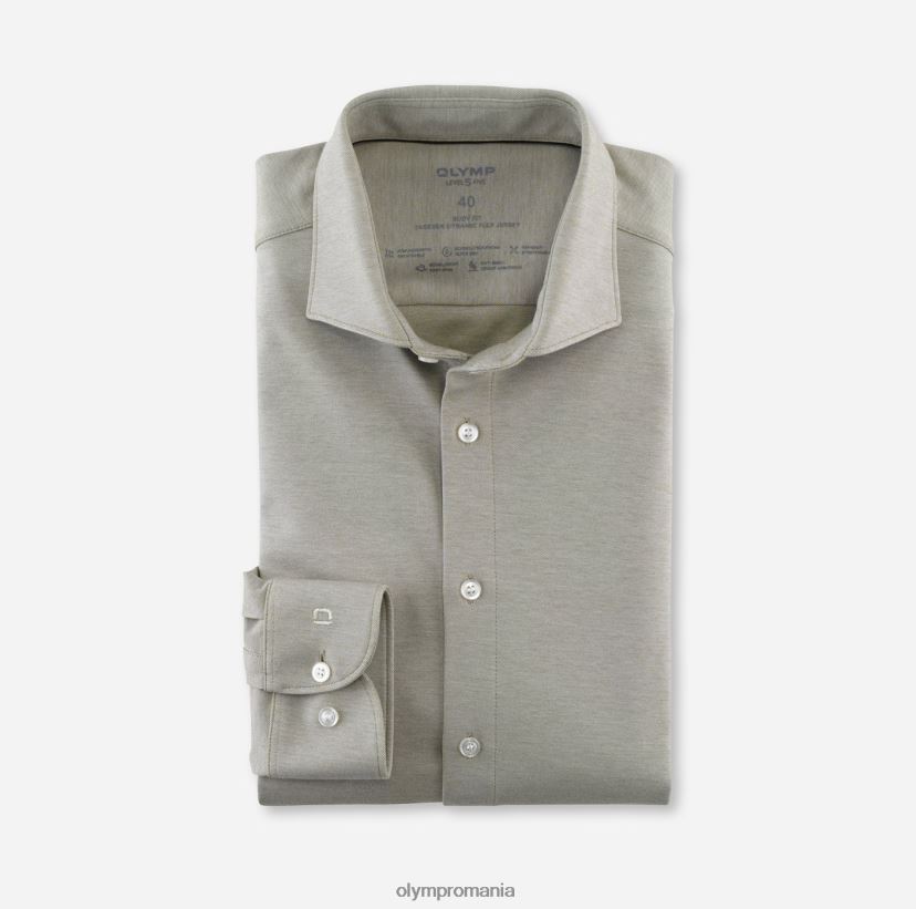nivel cinci 24/7 body fit, cămașă business, kent, kaki OLYMP îmbrăcăminte 4Z8LB6808