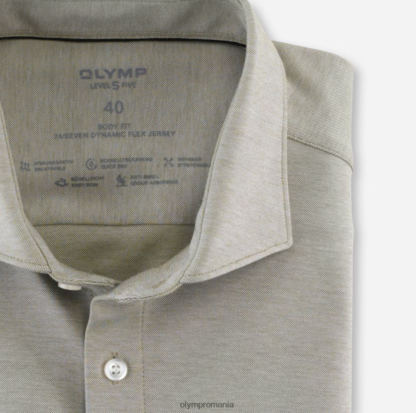 nivel cinci 24/7 body fit, cămașă business, kent, kaki OLYMP îmbrăcăminte 4Z8LB6808