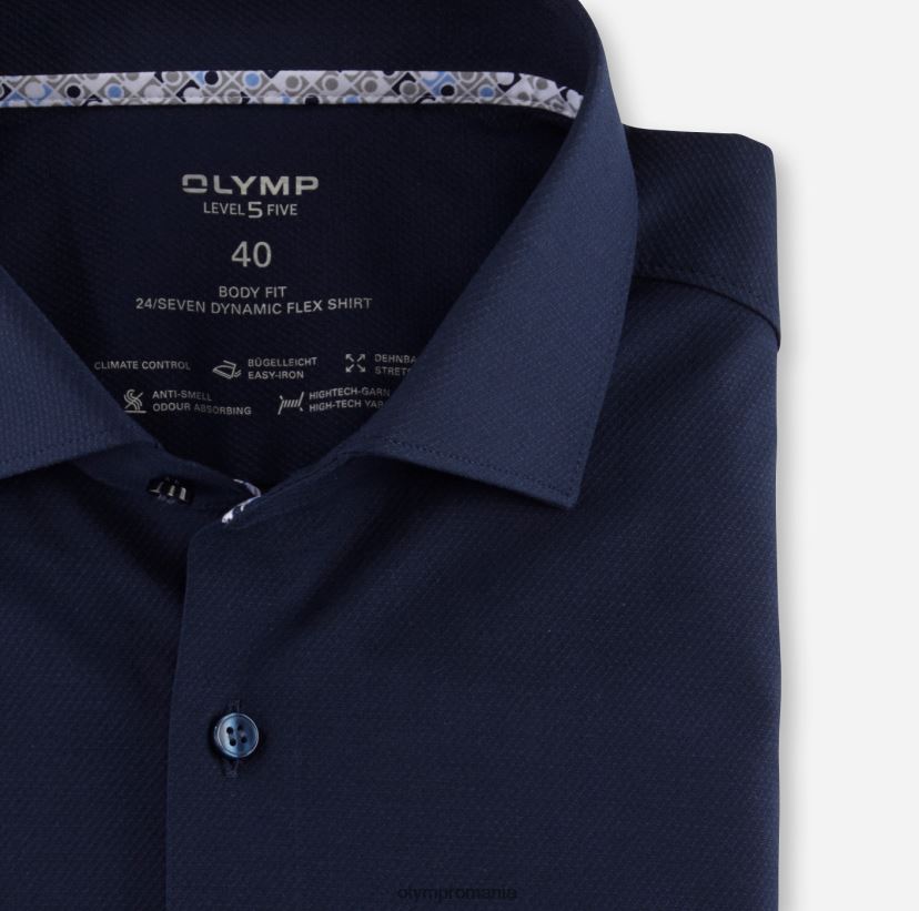 nivel cinci 24/7 body fit, cămașă business, kent, marine OLYMP îmbrăcăminte 4Z8LB6617