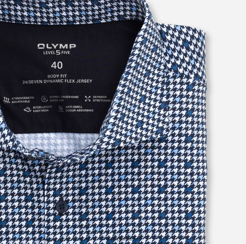 nivel cinci 24/7 body fit, cămașă business, kent, marine OLYMP îmbrăcăminte 4Z8LB6819
