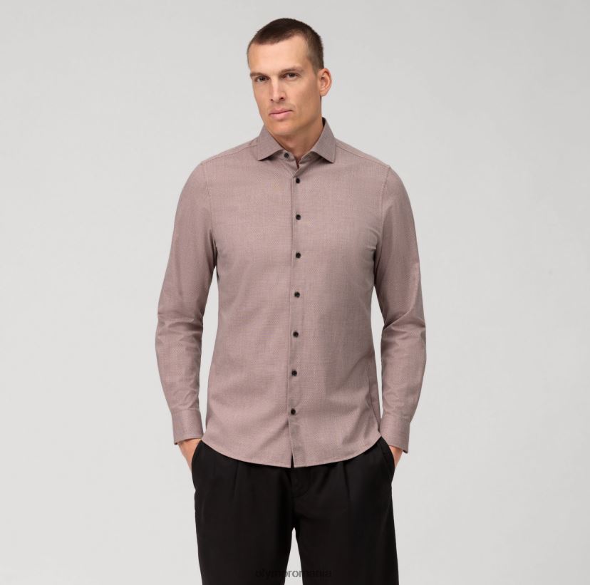 nivel cinci 24/7 body fit, cămașă business, kent, maro roșcat OLYMP îmbrăcăminte 4Z8LB6499