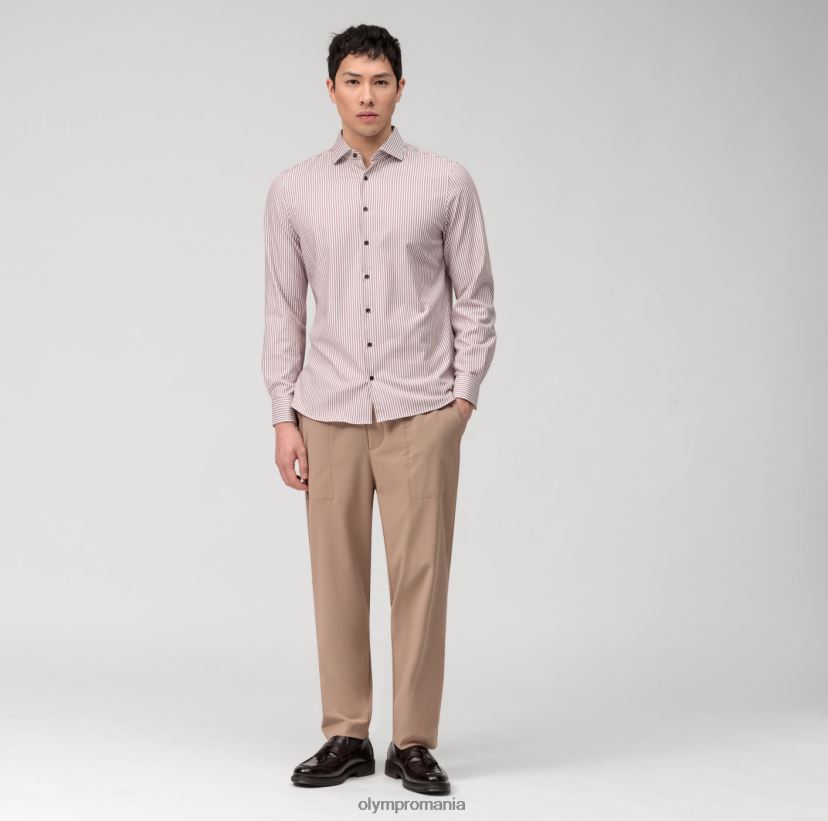 nivel cinci 24/7 body fit, cămașă business, kent, maro roșcat OLYMP îmbrăcăminte 4Z8LB6565