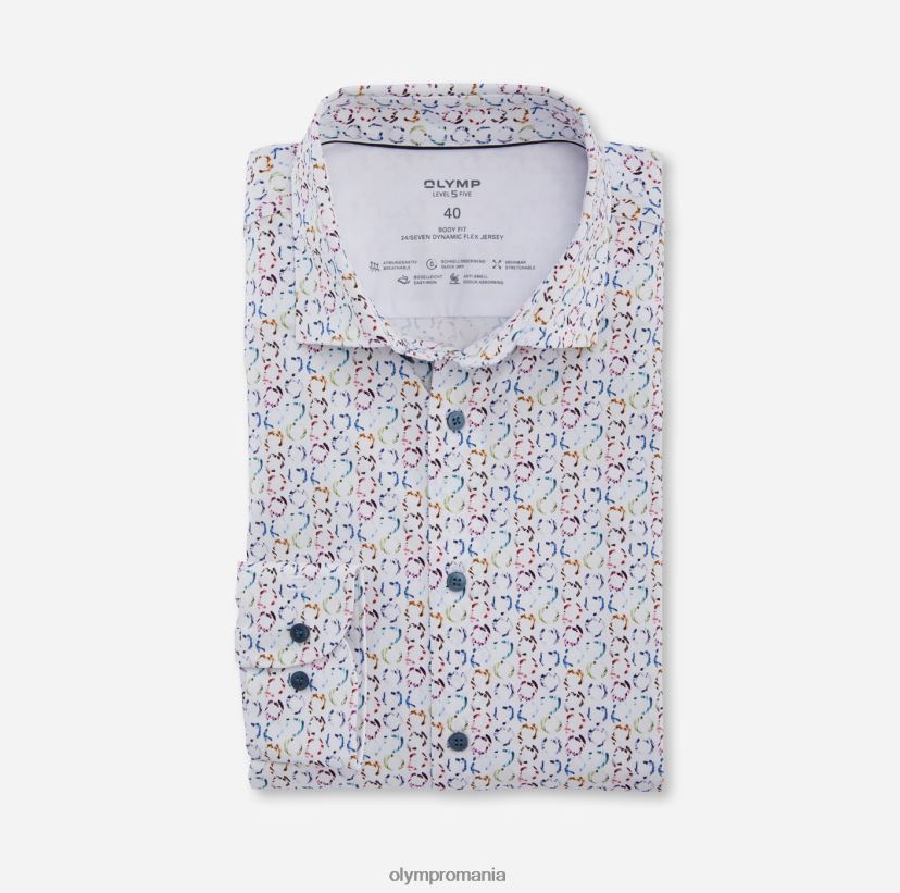 nivel cinci 24/7 body fit, cămașă business, kent modern, alb OLYMP îmbrăcăminte 4Z8LB6752