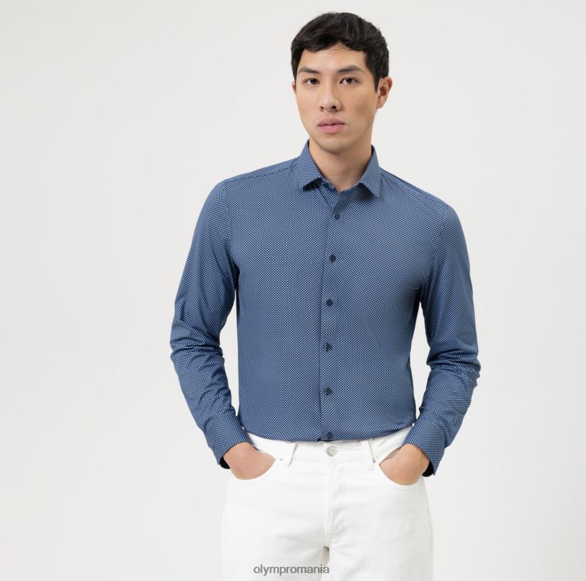 nivel cinci 24/7 body fit, cămașă business, kent modern, albastru OLYMP îmbrăcăminte 4Z8LB6367