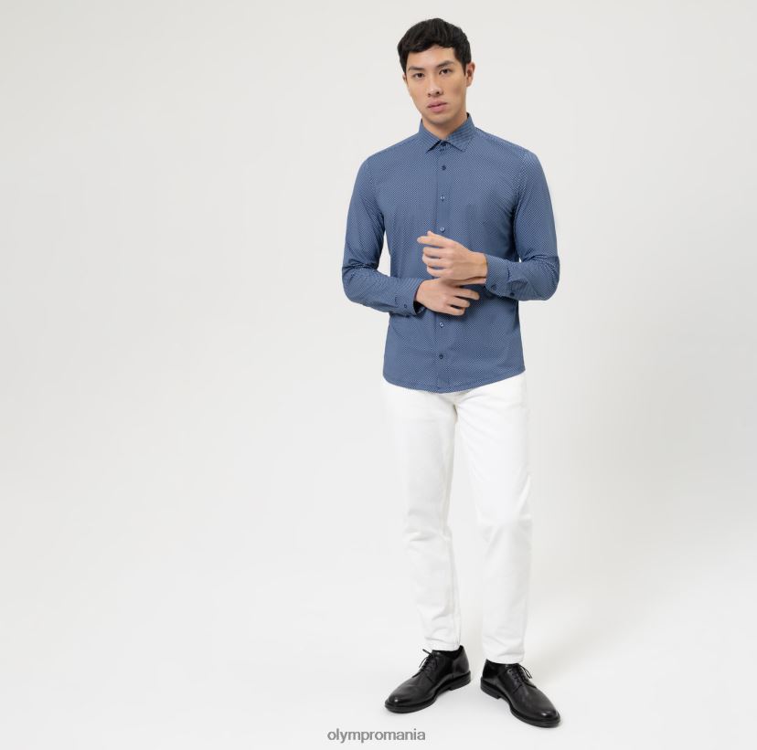 nivel cinci 24/7 body fit, cămașă business, kent modern, albastru OLYMP îmbrăcăminte 4Z8LB6367