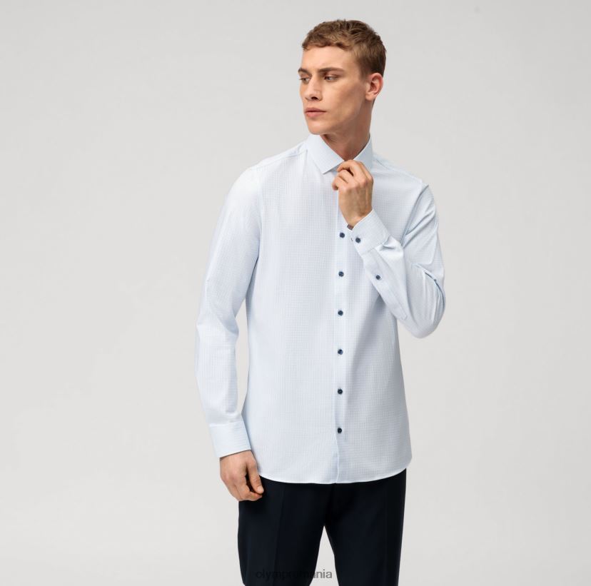 nivel cinci 24/7 body fit, cămașă business, kent modern, albastru OLYMP îmbrăcăminte 4Z8LB6398