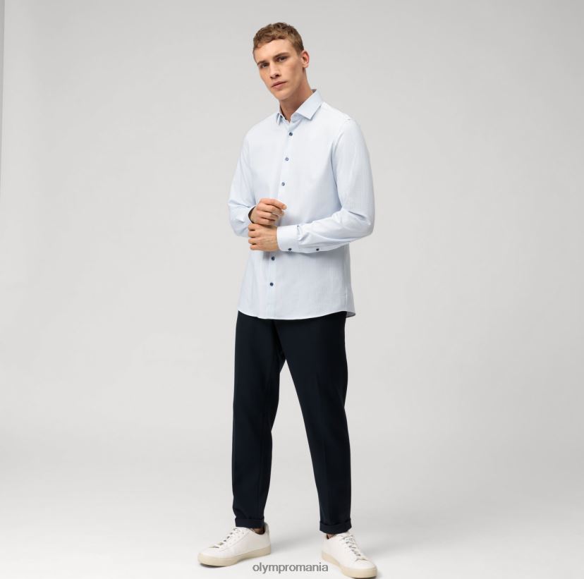 nivel cinci 24/7 body fit, cămașă business, kent modern, albastru OLYMP îmbrăcăminte 4Z8LB6398