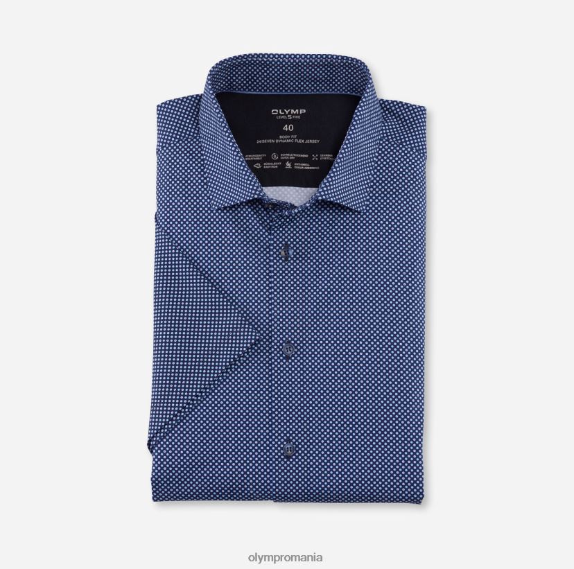 nivel cinci 24/7 body fit, cămașă business, kent modern, albastru OLYMP îmbrăcăminte 4Z8LB6433