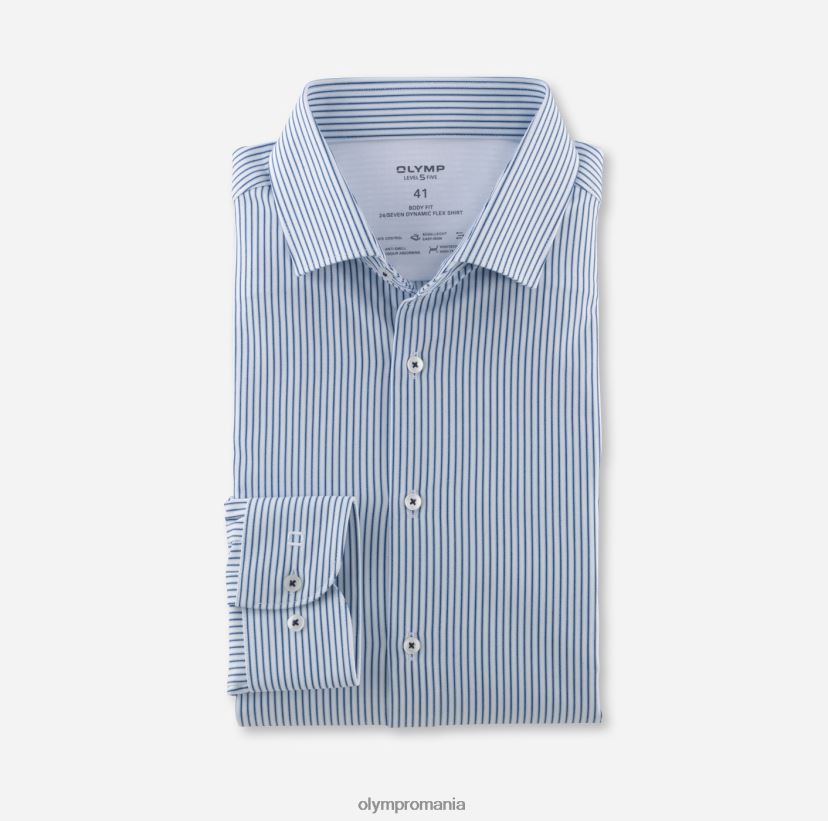 nivel cinci 24/7 body fit, cămașă business, kent modern, albastru OLYMP îmbrăcăminte 4Z8LB6548