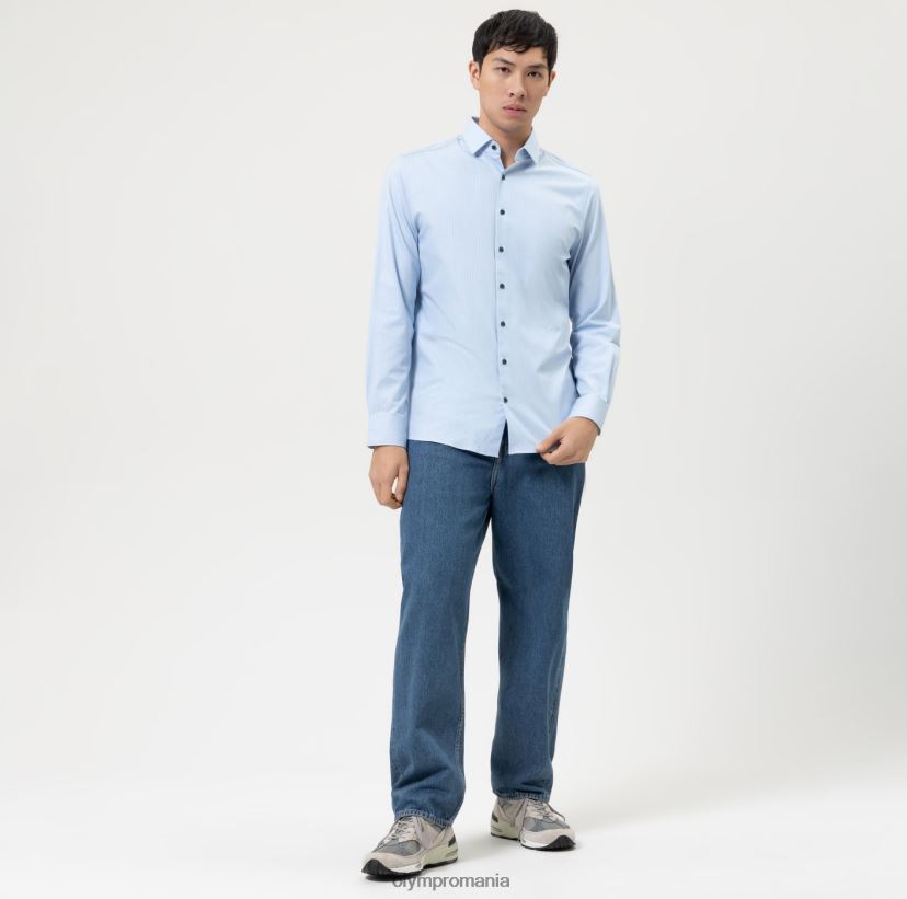 nivel cinci 24/7 body fit, cămașă business, kent modern, albastru OLYMP îmbrăcăminte 4Z8LB6573