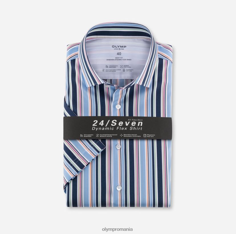 nivel cinci 24/7 body fit, cămașă business, kent modern, albastru OLYMP îmbrăcăminte 4Z8LB6825