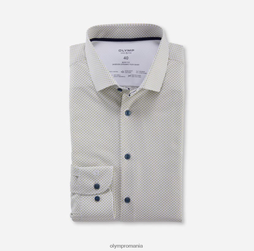 nivel cinci 24/7 body fit, cămașă business, kent modern, lime OLYMP îmbrăcăminte 4Z8LB6546