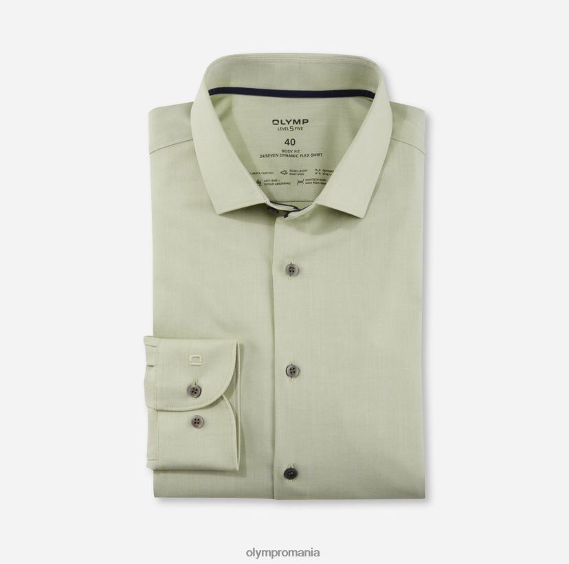 nivel cinci 24/7 body fit, cămașă business, kent modern, lime OLYMP îmbrăcăminte 4Z8LB6630