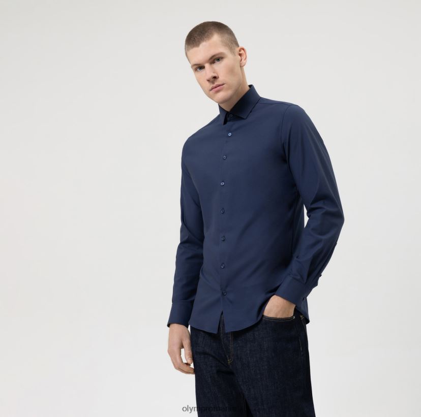 nivel cinci 24/7 body fit, cămașă business, kent modern, marine OLYMP îmbrăcăminte 4Z8LB6410
