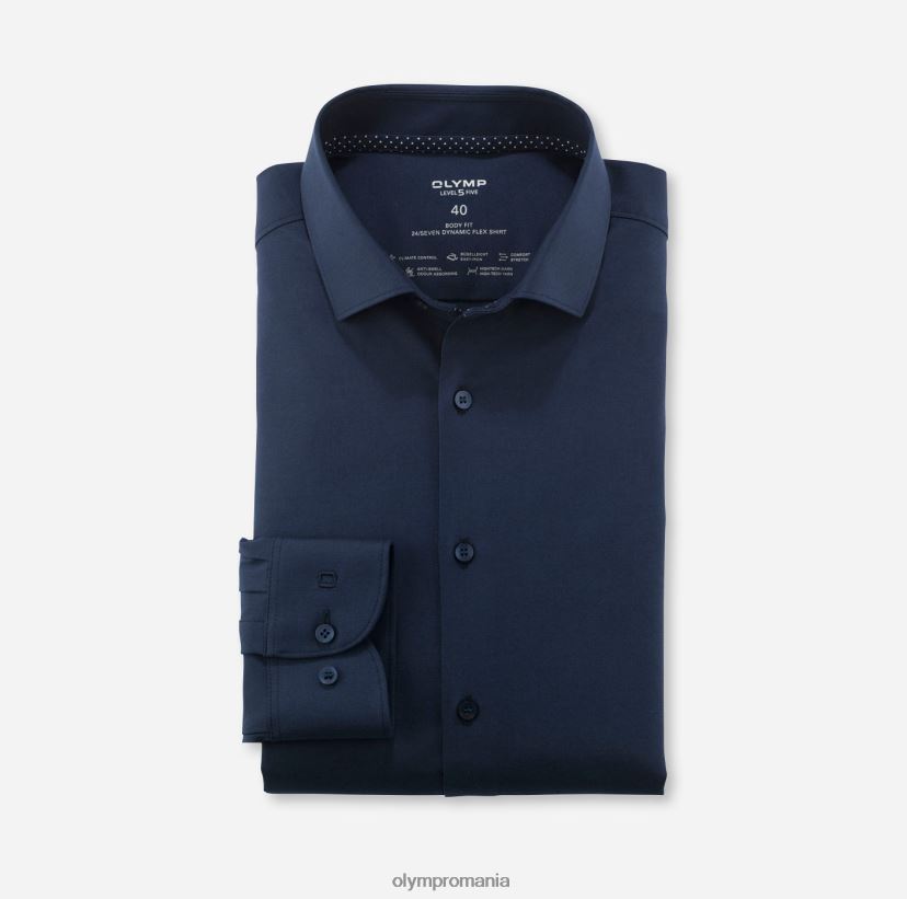 nivel cinci 24/7 body fit, cămașă business, kent modern, marine OLYMP îmbrăcăminte 4Z8LB6489
