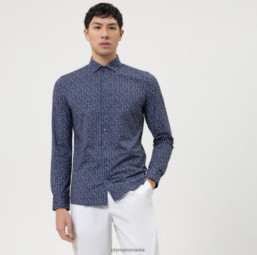 nivel cinci 24/7 body fit, cămașă business, kent modern, marine OLYMP îmbrăcăminte 4Z8LB6517