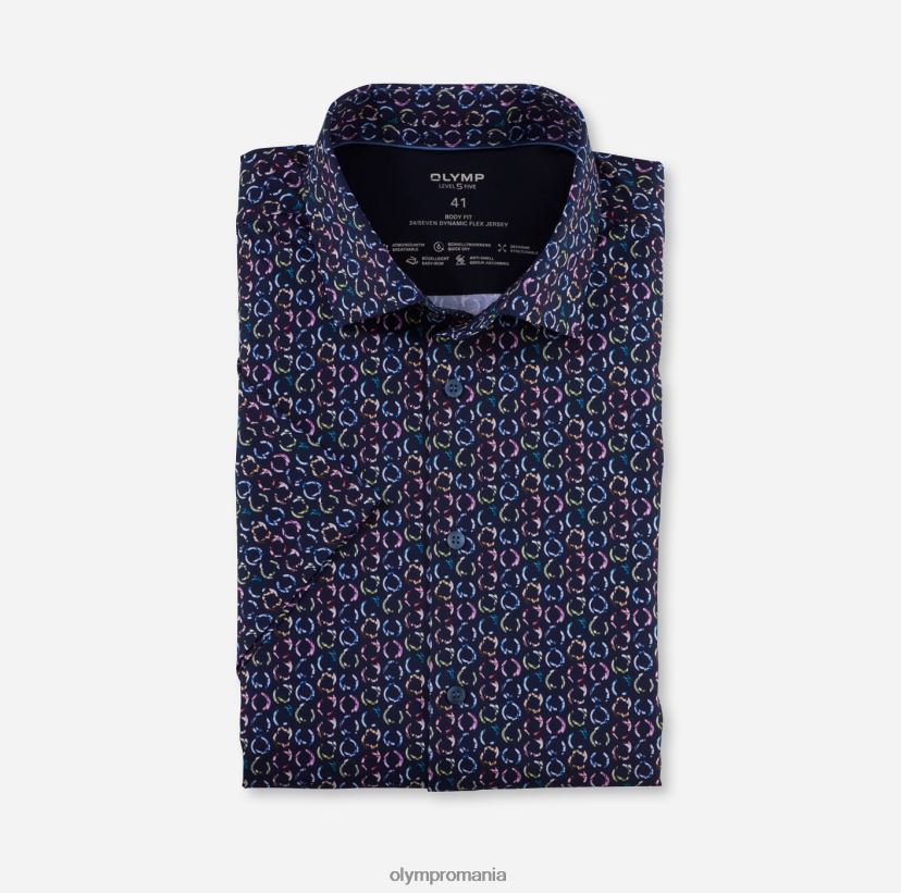 nivel cinci 24/7 body fit, cămașă business, kent modern, marine OLYMP îmbrăcăminte 4Z8LB6708