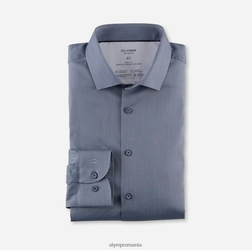 nivel cinci 24/7 body fit, cămașă business, kent modern, marine OLYMP îmbrăcăminte 4Z8LB6802