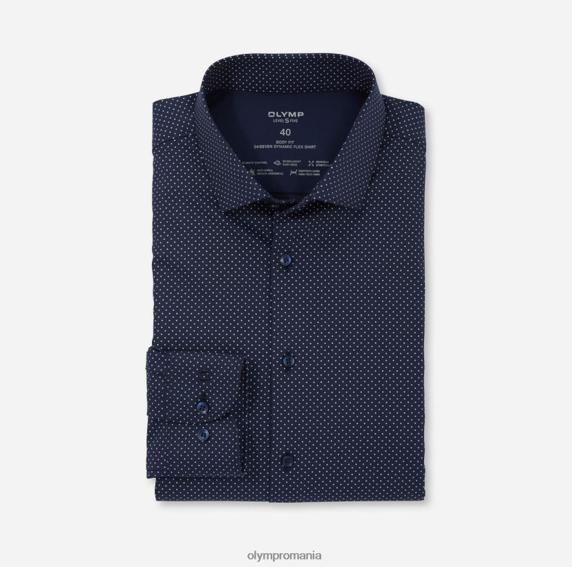 nivel cinci 24/7 body fit, cămașă business, kent modern, marine OLYMP îmbrăcăminte 4Z8LB6831