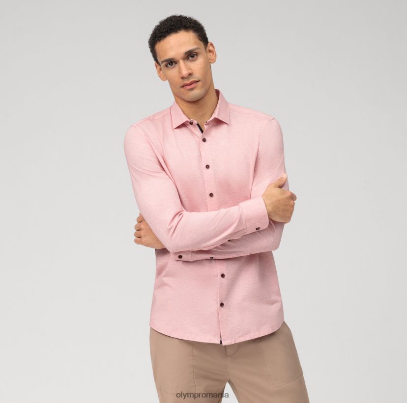 nivel cinci 24/7 body fit, cămașă business, kent modern, roșu OLYMP îmbrăcăminte 4Z8LB6466