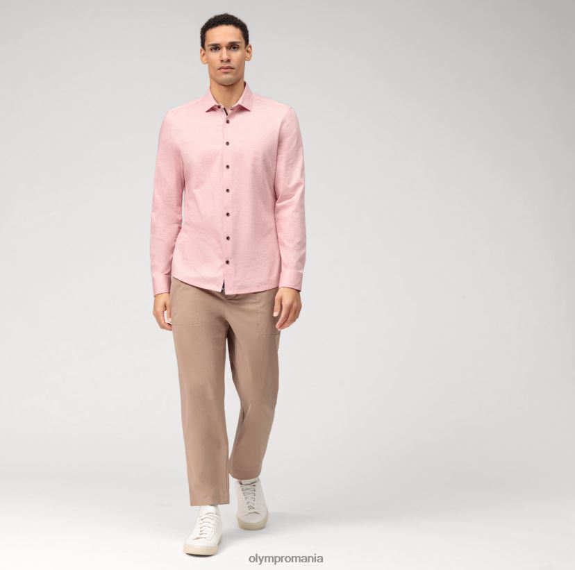 nivel cinci 24/7 body fit, cămașă business, kent modern, roșu OLYMP îmbrăcăminte 4Z8LB6466