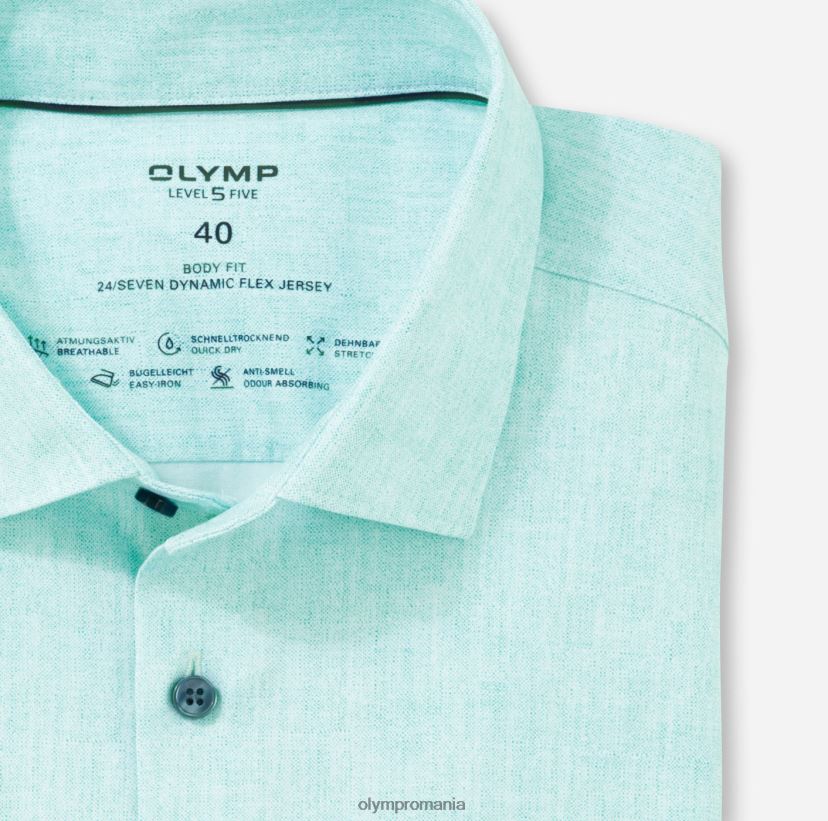 nivel cinci 24/7 body fit, cămașă business, kent modern, smarald OLYMP îmbrăcăminte 4Z8LB6653