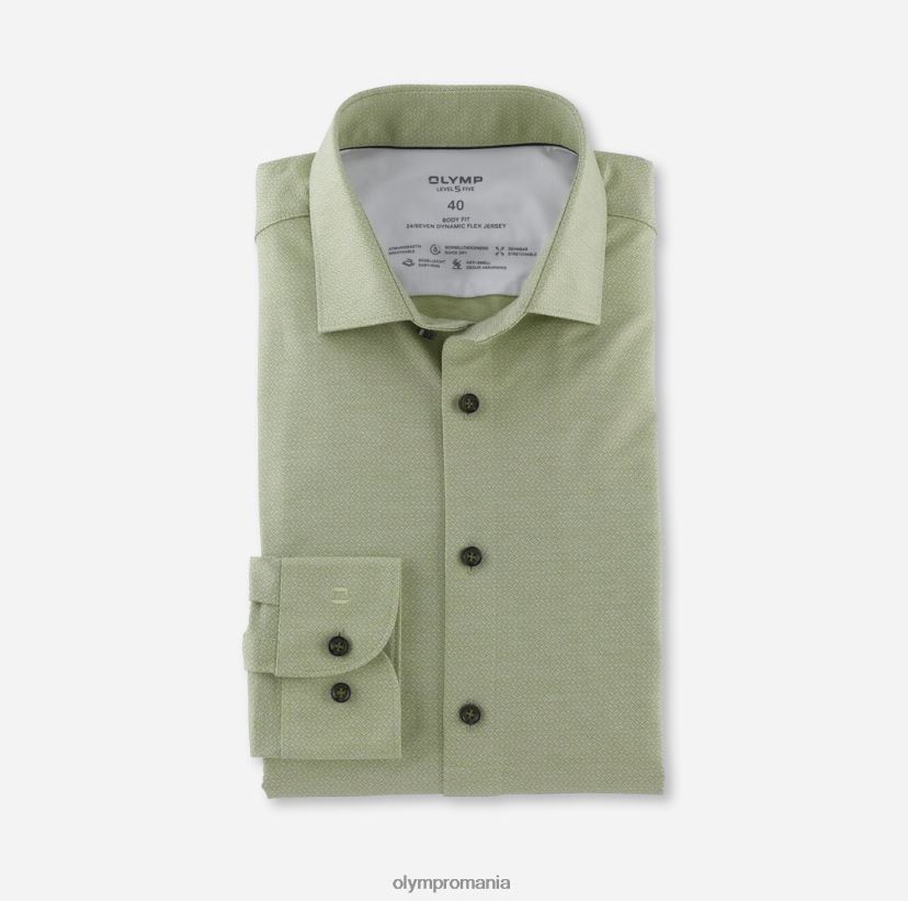 nivel cinci 24/7 body fit, cămașă business, kent modern, verde lime OLYMP îmbrăcăminte 4Z8LB6618