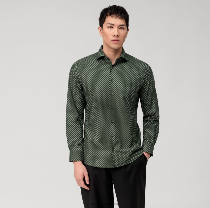 nivel cinci 24/7 body fit, cămașă business, kent, olive OLYMP îmbrăcăminte 4Z8LB6478