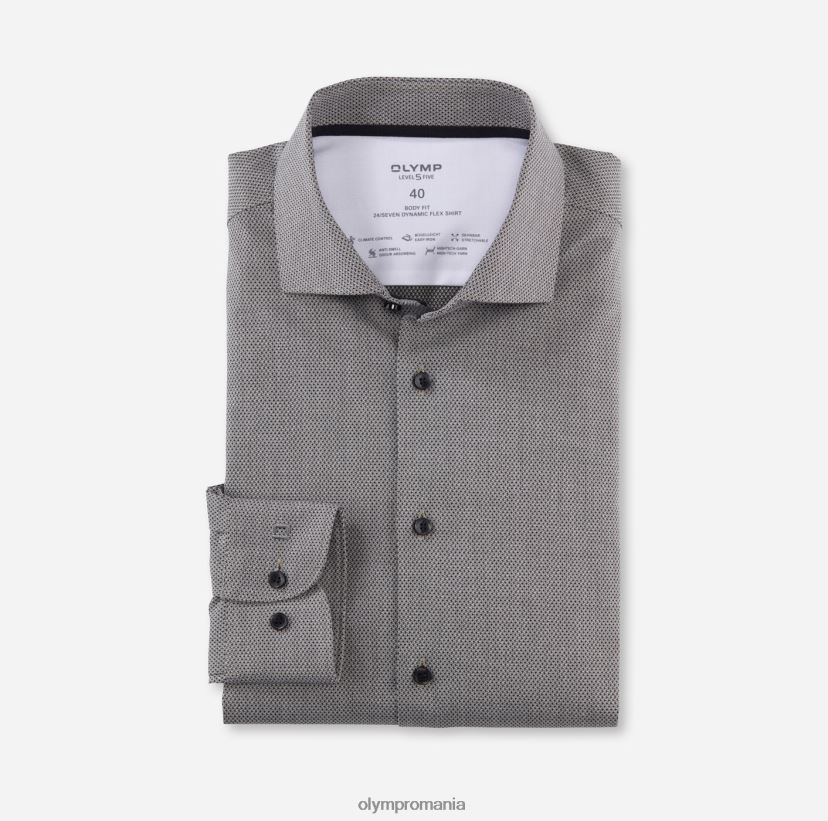 nivel cinci 24/7 body fit, cămașă business, kent, olive OLYMP îmbrăcăminte 4Z8LB6534