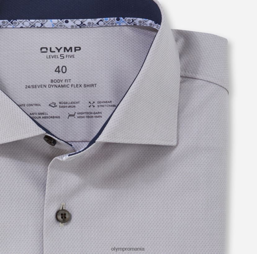 nivel cinci 24/7 body fit, cămașă business, kent, taupe OLYMP îmbrăcăminte 4Z8LB6624