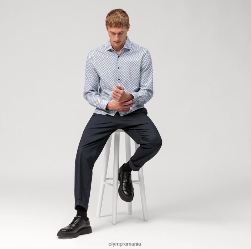 nivel cinci 24/7 body fit, cămașă business, mânecă lungă extra lungă, kent, bleu OLYMP îmbrăcăminte 4Z8LB6877