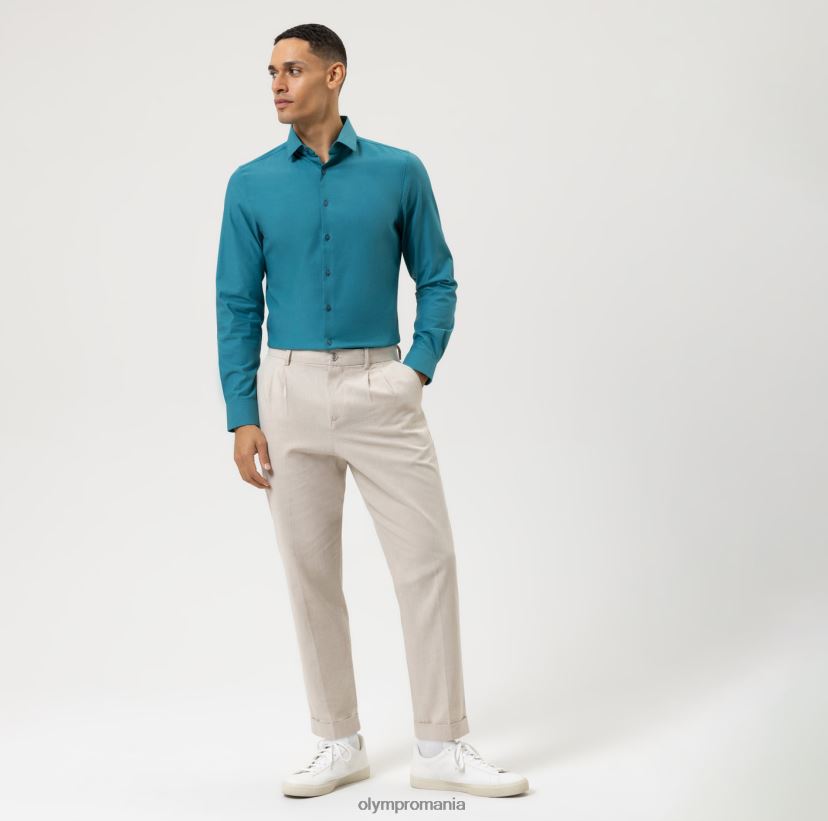 nivel cinci 24/7 body fit, cămașă business, mânecă lungă extra lungă, kent modern, smarald OLYMP îmbrăcăminte 4Z8LB6891