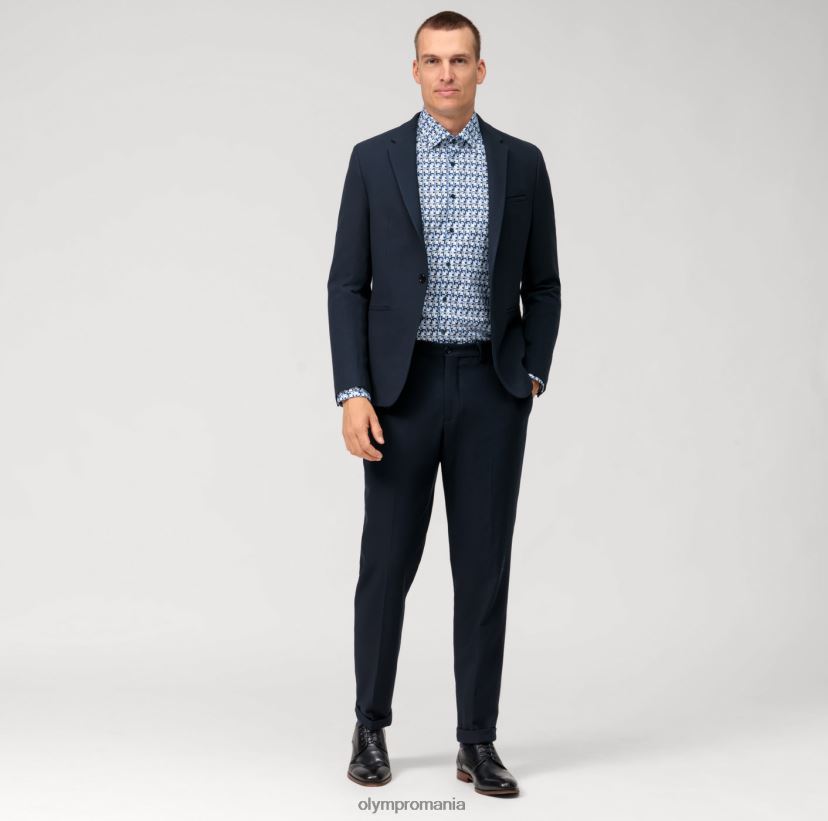 nivel cinci body fit, cămașă business, New York Kent, albastru OLYMP îmbrăcăminte 4Z8LB6465