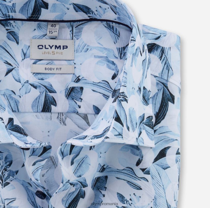 nivel cinci body fit, cămașă business, New York Kent, albastru OLYMP îmbrăcăminte 4Z8LB6664