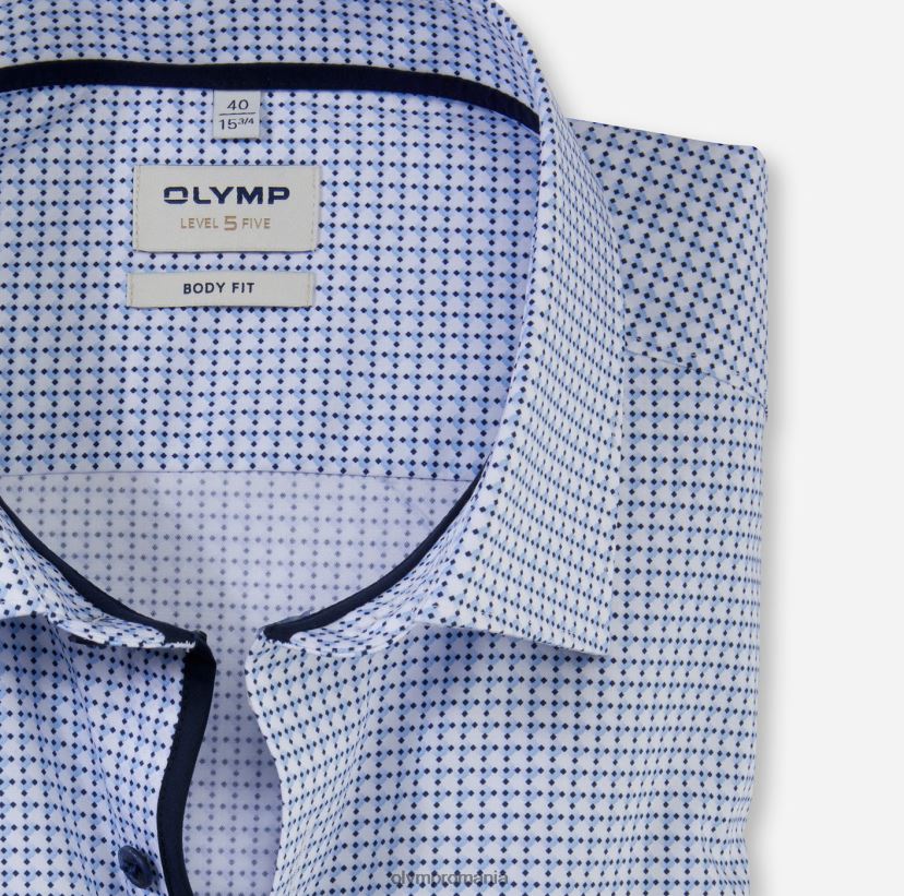 nivel cinci body fit, cămașă business, New York Kent, albastru OLYMP îmbrăcăminte 4Z8LB6685