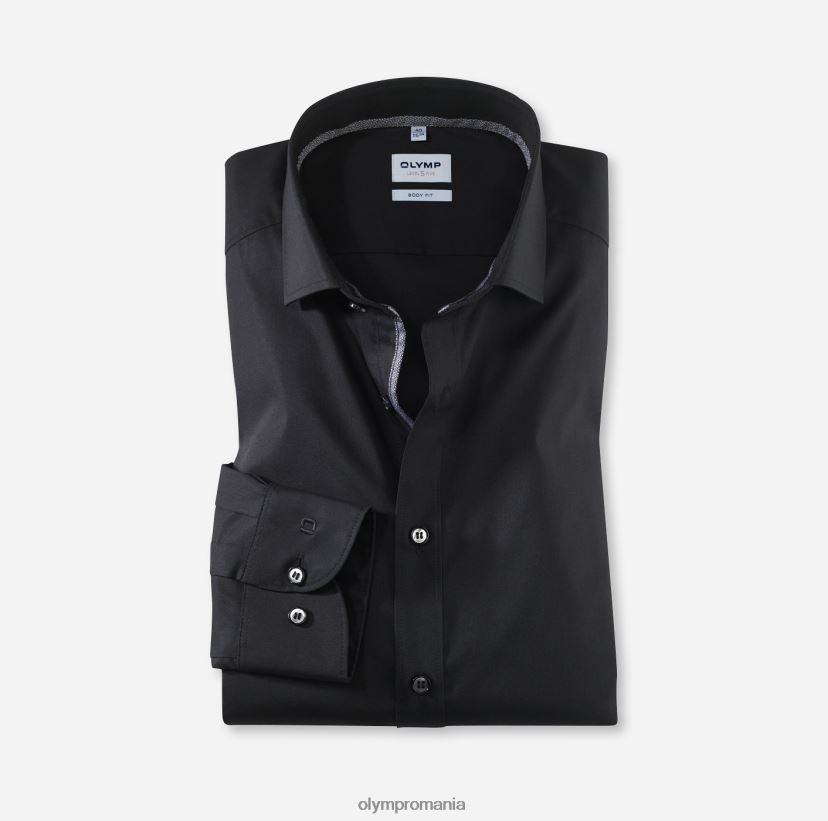 nivel cinci body fit, cămașă business, Royal Kent, negru OLYMP îmbrăcăminte 4Z8LB6422