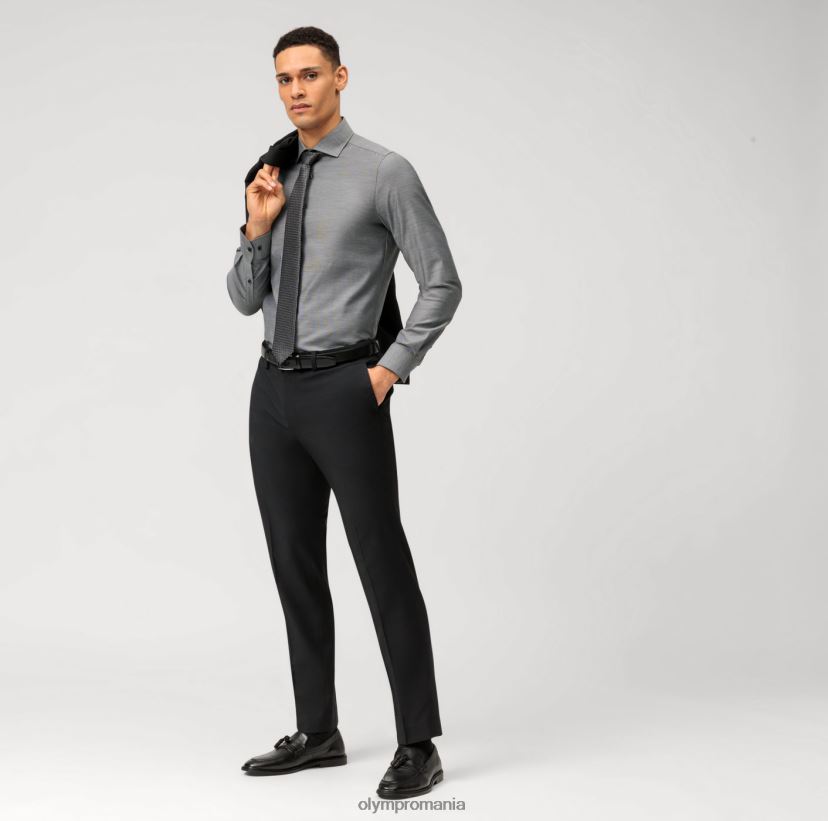 nivel cinci body fit, cămașă business, Royal Kent, negru OLYMP îmbrăcăminte 4Z8LB6689