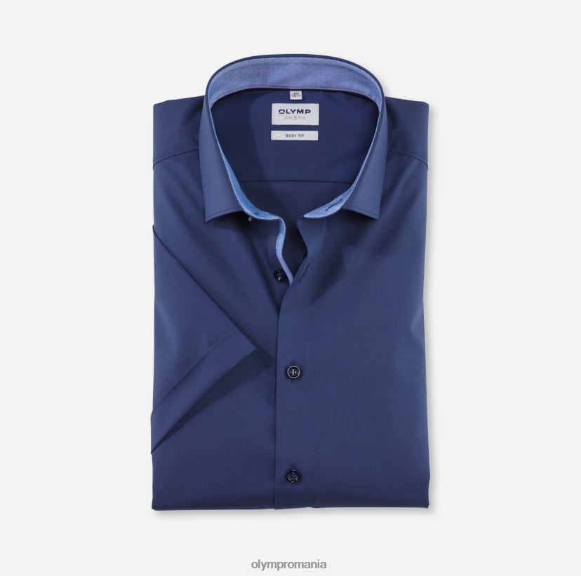 nivel cinci body fit, cămașă business, kent modern, albastru fum OLYMP îmbrăcăminte 4Z8LB6538