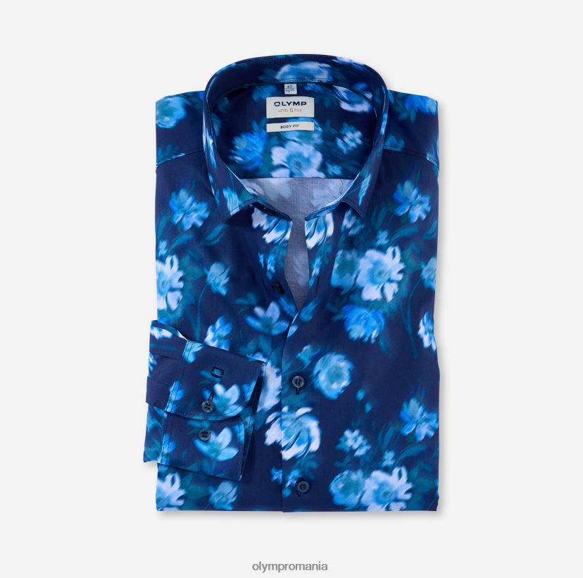 nivel cinci body fit, cămașă business, kent modern, albastru fum OLYMP îmbrăcăminte 4Z8LB6767