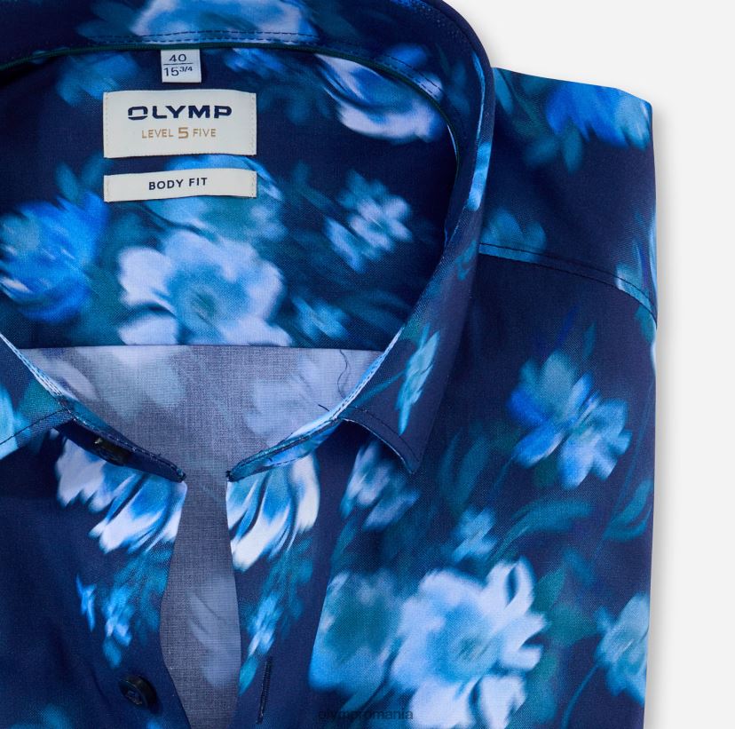 nivel cinci body fit, cămașă business, kent modern, albastru fum OLYMP îmbrăcăminte 4Z8LB6767