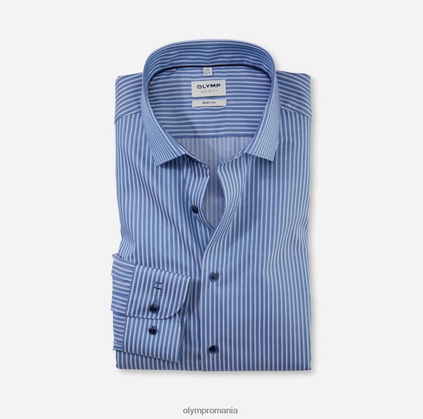 nivel cinci body fit, cămașă business, kent modern, albastru fum OLYMP îmbrăcăminte 4Z8LB6770