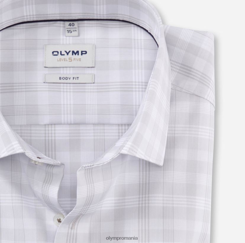 nivel cinci body fit, cămașă business, kent modern, gri deschis OLYMP îmbrăcăminte 4Z8LB6452