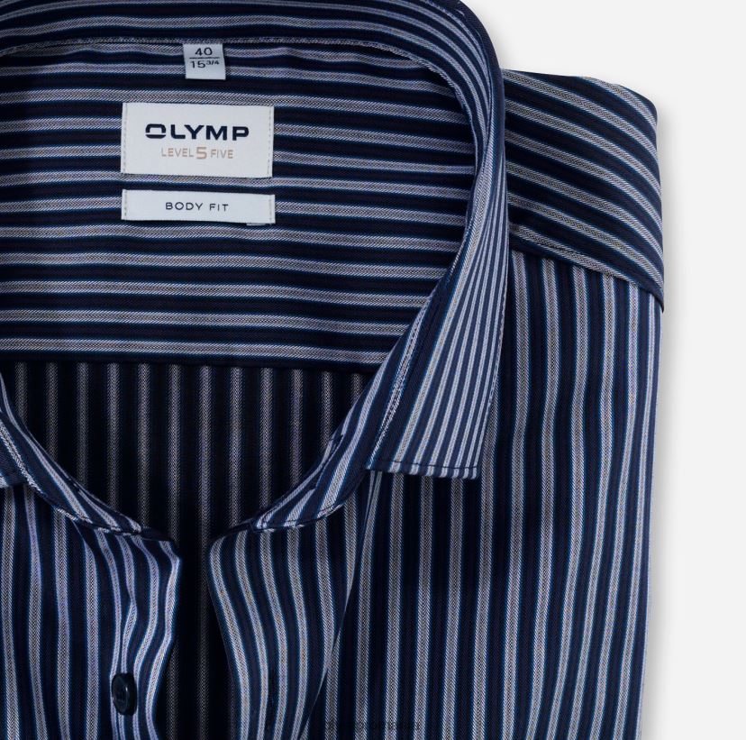 nivel cinci body fit, cămașă business, kent modern, marine OLYMP îmbrăcăminte 4Z8LB6823