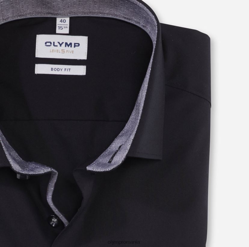 nivel cinci body fit, cămașă business, kent modern, negru OLYMP îmbrăcăminte 4Z8LB6718