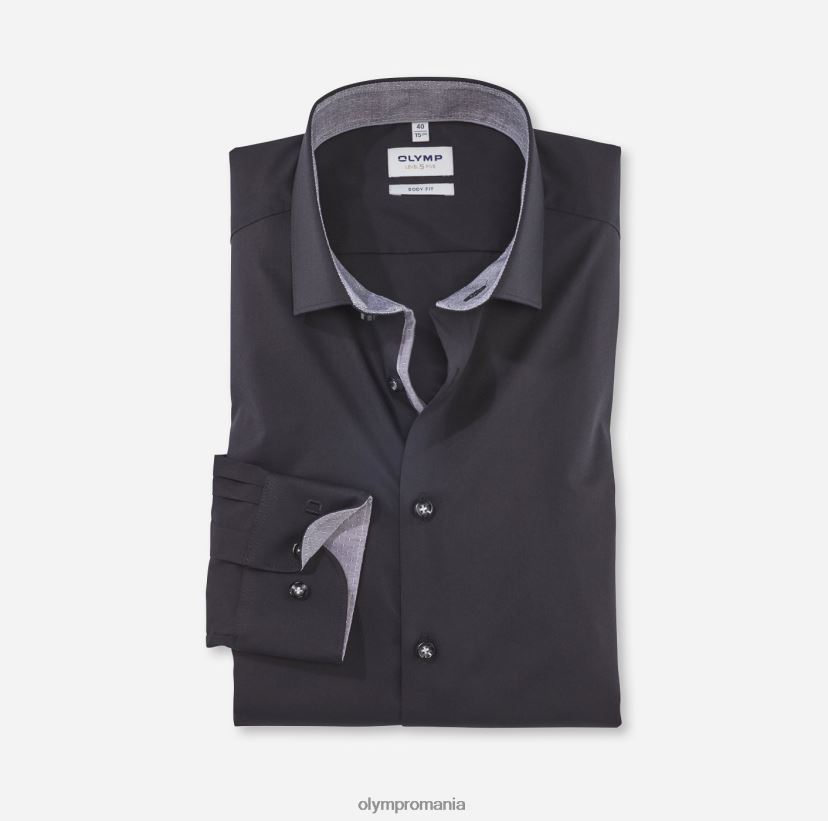 nivel cinci body fit, cămașă business, kent modern, negru OLYMP îmbrăcăminte 4Z8LB6744