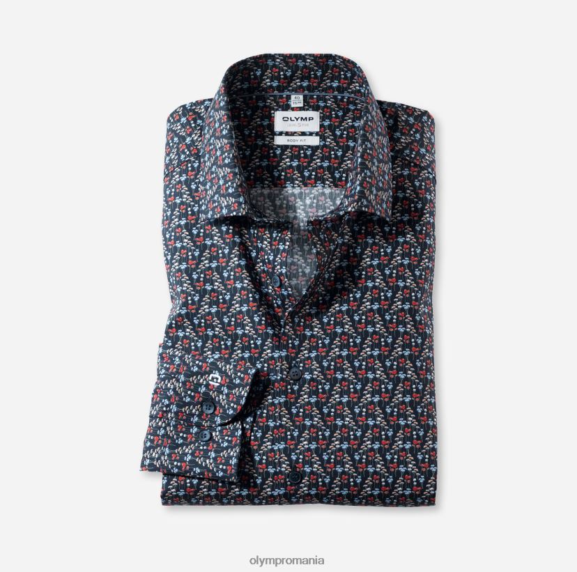 nivel cinci body fit, cămașă business, kent modern, roșu OLYMP îmbrăcăminte 4Z8LB6361