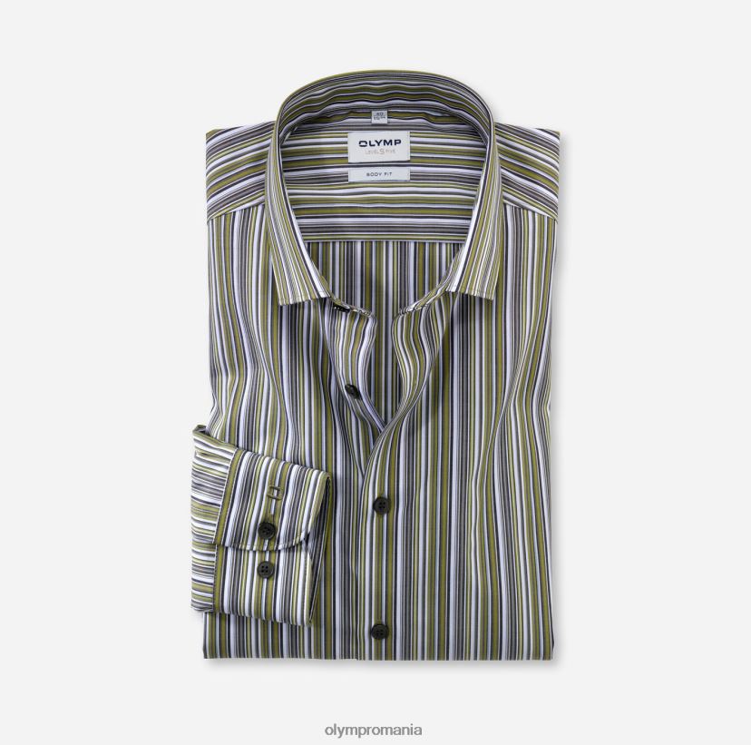 nivel cinci body fit, cămașă business, kent modern, verde lime OLYMP îmbrăcăminte 4Z8LB6724