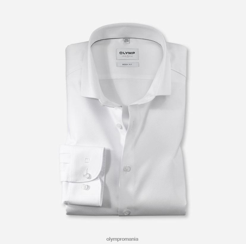 nivel cinci body fit, cămașă business, mânecă lungă extra lungă, royal kent, alb OLYMP îmbrăcăminte 4Z8LB6858